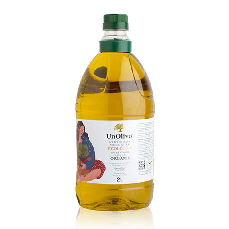 Organiczna oliwa z oliwek z pierwszego tłoczenia – PET 2 L (8 SZT.)